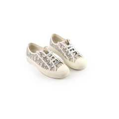 Dior Oblique Walk'n'Dior Sneakers Size 37 Grey Stone