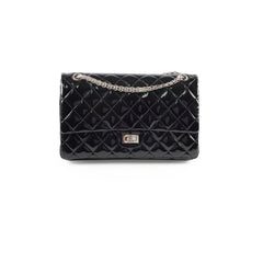 Chanel Reissue 226 Patent Black Silver Hardware