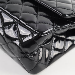 Chanel Reissue 226 Patent Black Silver Hardware