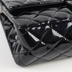 Chanel Reissue 226 Patent Black Silver Hardware