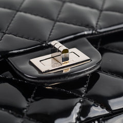 Chanel Reissue 226 Patent Black Silver Hardware