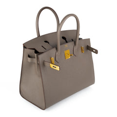 Hermes Birkin 30 Epsom Sellier Etain - Y Stamp