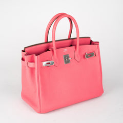 Hermes Birkin 30 Rose Lipstick - Q Stamp