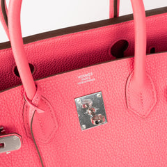Hermes Birkin 30 Rose Lipstick - Q Stamp