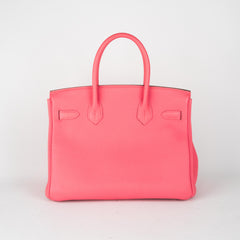 Hermes Birkin 30 Rose Lipstick - Q Stamp