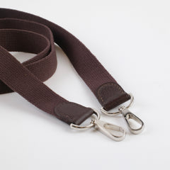 Hermes Canvas Bag Strap Brown