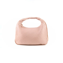 Bottega Veneta Medium Intrecciato Hobo Bag Pink Lambskin