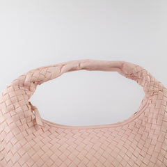 Bottega Veneta Medium Intrecciato Hobo Bag Pink Lambskin