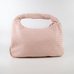 Bottega Veneta Medium Intrecciato Hobo Bag Pink Lambskin