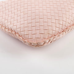 Bottega Veneta Medium Intrecciato Hobo Bag Pink Lambskin
