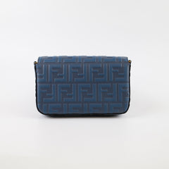 Fendi Blue FF Chain Crossbody