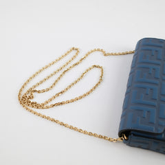 Fendi Blue FF Chain Crossbody
