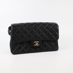 Chanel Double Face Caviar Classic Flap Caviar Black