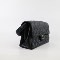 Chanel Double Face Caviar Classic Flap Caviar Black