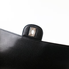 Chanel Double Face Caviar Classic Flap Caviar Black