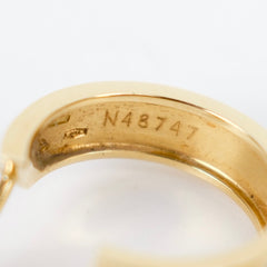 Cartier Love Hoop Earrings Classic Model Yellow Gold