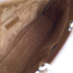 Dior Large Tan Brown Lady Dior Lambskin