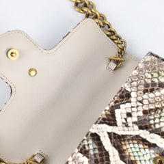 Gucci Supermini Python Marmont Belt Bag