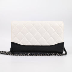 Chanel Gabrielle Wallet On Chain Black/White