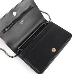 Chanel Gabrielle Wallet On Chain Black/White