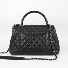 Chanel Coco Handle Medium Caviar Black