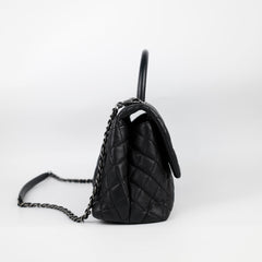 Chanel Coco Handle Medium Caviar Black