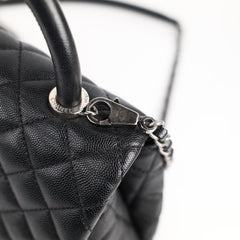 Chanel Coco Handle Medium Caviar Black