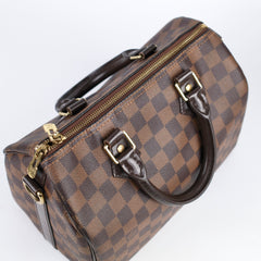 Louis Vuitton Speedy 25 Bandouliere Damier Ebene
