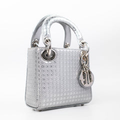 Dior Micro Lady Dior Silver
