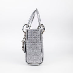 Dior Micro Lady Dior Silver