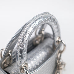 Dior Micro Lady Dior Silver