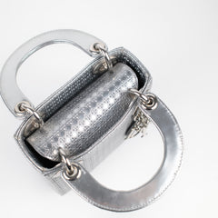 Dior Micro Lady Dior Silver