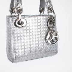Dior Micro Lady Dior Silver