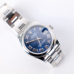 Rolex Datejust 31mm Stainless Steel Blue Face Watch 278240