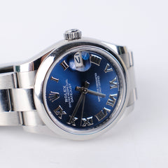 Rolex Datejust 31mm Stainless Steel Blue Face Watch 278240