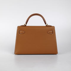 Hermes Mini Kelly Epsom Gold- Z Stamp