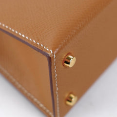 Hermes Mini Kelly Epsom Gold- Z Stamp