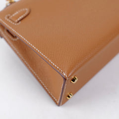 Hermes Mini Kelly Epsom Gold- Z Stamp