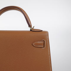 Hermes Mini Kelly Epsom Gold- Z Stamp