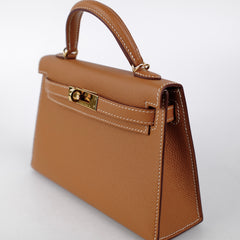 Hermes Mini Kelly Epsom Gold- Z Stamp