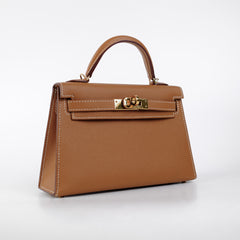 Hermes Mini Kelly Epsom Gold- Z Stamp