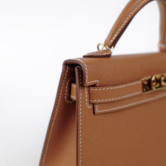 Hermes Mini Kelly Epsom Gold- Z Stamp