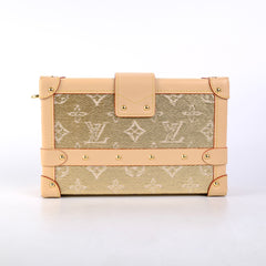 Louis Vuitton Petite Malle Gold Denim