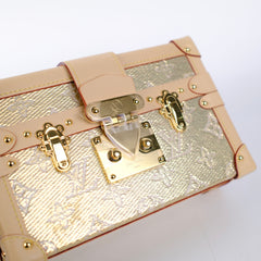 Louis Vuitton Petite Malle Gold Denim