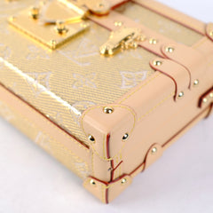 Louis Vuitton Petite Malle Gold Denim