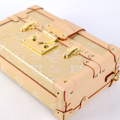 Louis Vuitton Petite Malle Gold Denim
