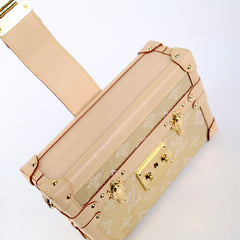 Louis Vuitton Petite Malle Gold Denim