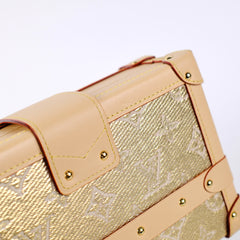 Louis Vuitton Petite Malle Gold Denim