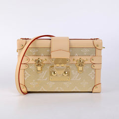 Louis Vuitton Petite Malle Gold Denim