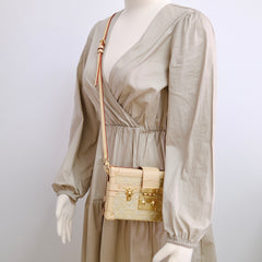 Louis Vuitton Petite Malle Gold Denim